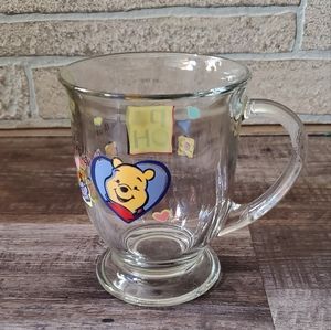 Disney Winnie the Pooh Clear Glass Mug